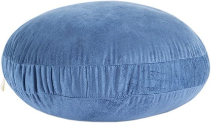 Round Throw Pillow 16x16 Down-Like Polyester Super Soft Ultra Fluffy Feather-Like Touch Round Cushion for Couch Decorative Circle Round Floor Pillow for Kids Bed Sofa, 1 Piece, Navy Blue