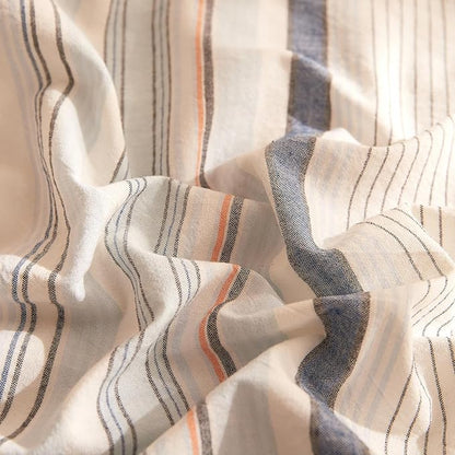HighBuy Farmhouse Gingham Comforter Set Twin XL Size Cute Bohemian Blue Striped Southwest Bedding Comforter Set Twin XL Comforter Boho Soft Warm Bedding Comforter Sets for Boys Girls