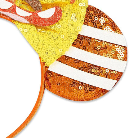 Mouse Ear Headbands,Sparkle Mouse Ears Headband for Women Girls Cartoon Princess Costume Cosplay Decoration (Anxiety)