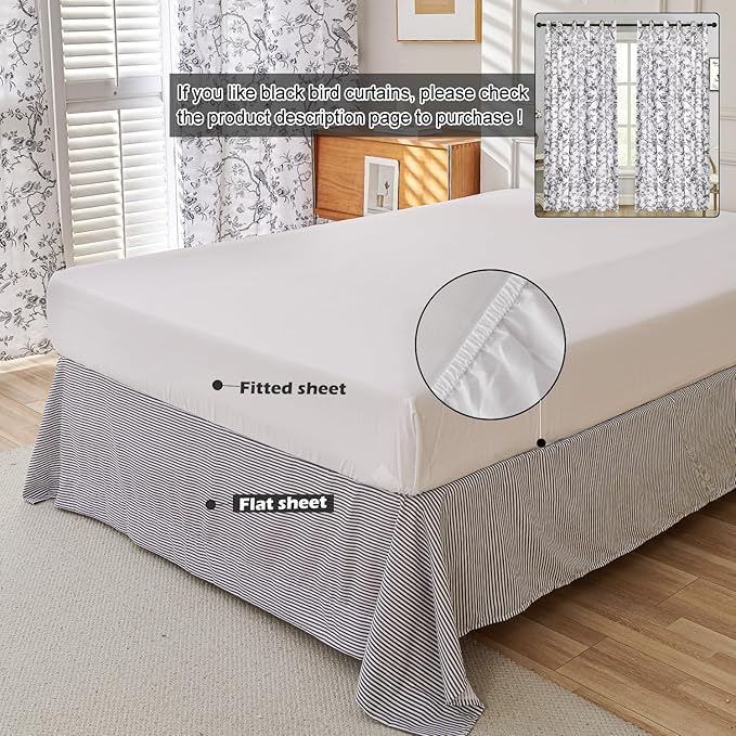 EVENHUG Queen Comforter Set 7 Pieces Lightweight Soft Queen Size Comforters for All Season Floral Bedding Sets Bed in a Bag with Flat Sheet and Fitted Sheet Pillowcases (90"x90")