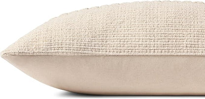 Loloi Chris Loves Julia Harvey Collection PCJ0018 Ivory 12'' x 27'' Cover Only Pillow