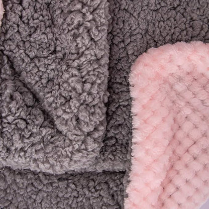 Fuzzy Blanket or Fluffy Blanket for Baby Girl or boy, Soft Warm Cozy Coral Fleece Toddler, Infant or Newborn Receiving Blanket for Crib, Stroller, Travel, Outdoor (40" x 48", DG-Baby Pink)