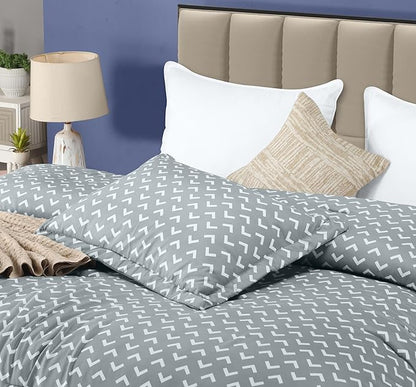 Twin Comforter Set 2 Piece Arrow White by Utopia Bedding Printed Comforters Twin Size Bedding Comforters Set Down Alternative Soft Bed Set 1 Comforter (64 x 88 inches) 1 Pillow Shams (20 x 26 inches)