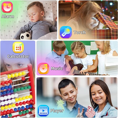 Phyulls Smart Watch for Kids with 39 Games Alarm Clock, Touchscreen, Calendaring Camera Music Player Time Display Video & Audio Recording, Toys for 3-12 Years Old Boys