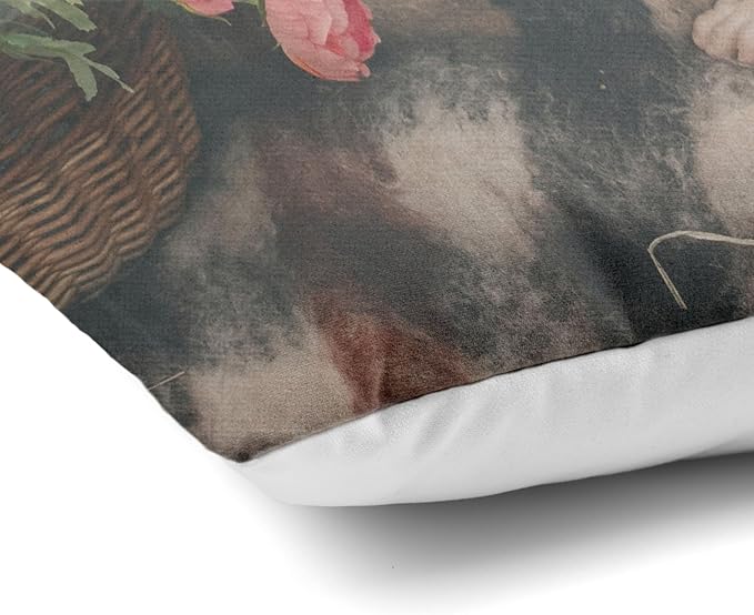 FrameStory Personalized Pillow with Photos and Text, Fully Customizable with Your Pictures and Message, Custom Home Decor Pillow with Case, Cover; 12" x 16", 1-Sided Printing, Printed in The USA