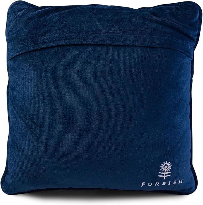 FURBISH Handmade Needlepoint Decorative Throw Pillow - My Circus - 11"x11" - Small Embroidered Designer Pillow for Living Room, Couch, Sofa, Chair & Bed - Eclectic Home Decor