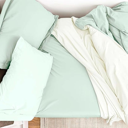 Hearth & Harbor Complete Dorm Room Set, Twin XL Comforter Set, Sheet Set, Pillows, Mattress Protector, Towels and Organizers - All Dorm Accessories Included