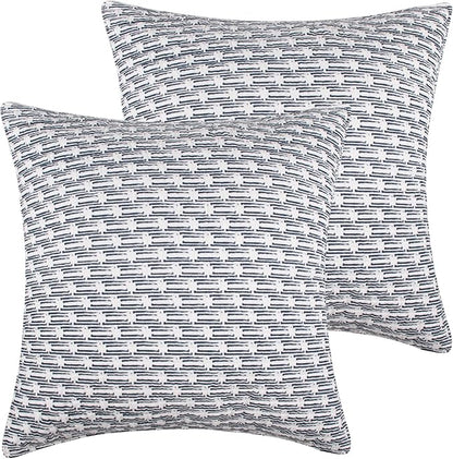 Levtex Home - Aditya - Euro Sham Set of 2 - Medallions - Blue Navy and White - (26x26in.) - Cotton