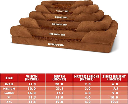 The Dog’s Bed Replacement Outer Cover, Fur Fabric, Honey Fur, Medium