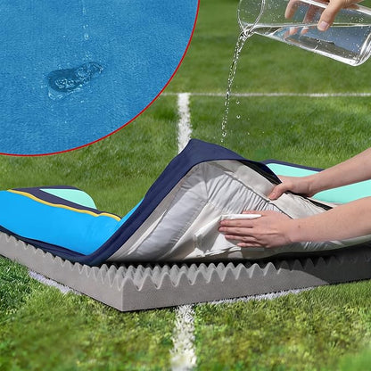 Comfort Expression Orthopedic Dog Bed for Extra Large Dogs 45x35 Inch, Waterproof Egg Crate Foam XL Pet Bed with Removable Bolsters, Dog Couch with Washable Cover & Non-Slip Bottom, New Jersey
