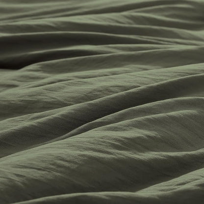 WRENSONGE California King Comforter Set - 3 Pieces Prewashed Olive Green Comforter Soft Lightweight for All Seasons,Down Alternative Comforters Cal King Size with 2 Pillow Shams