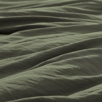 WRENSONGE King Size Comforter Set - 3 Pieces Olive Green Comforter Prewashed Soft Lightweight for All Seasons,Fluffy Down Alternative Comforter King Size with 2 Pillow Shams
