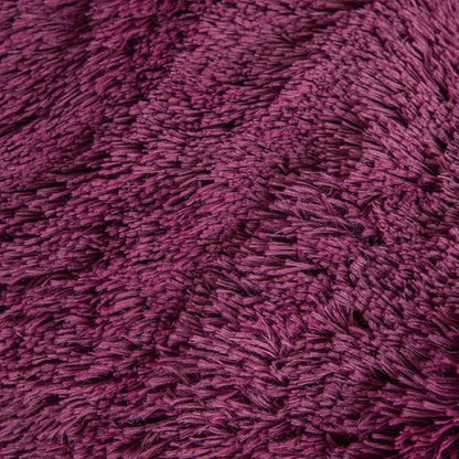 chovy Faux Fur Plush Grape Purple Comforter Sets Queen - Ultra Soft Shaggy Flannel Velvet Fluffy Fuzzy 3PC Bedding Set （Comforter x 1 Pillowcases x 2）