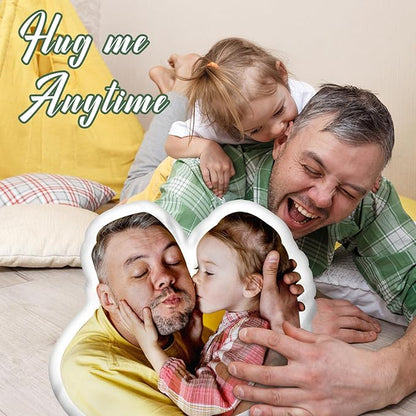 Custom Pillows with Picture, Customized Funny Pillow Personalized Photo, Custom Face Pillow for Valentines Gifts for Boyfriend Girlfriend, Custom Pet Memorial Gifts