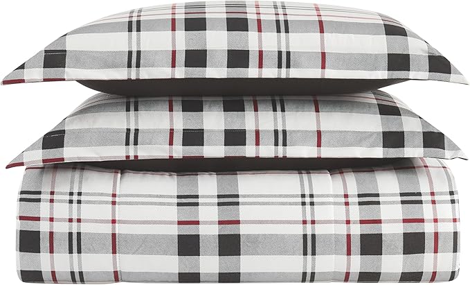 London Fog Charlotte Plaid Comforter Set Multiple Polyester 2-Piece Twin XL Comforter Set, Plaid Themed, for Men and Women, Oeko-TEX Certified Confidence