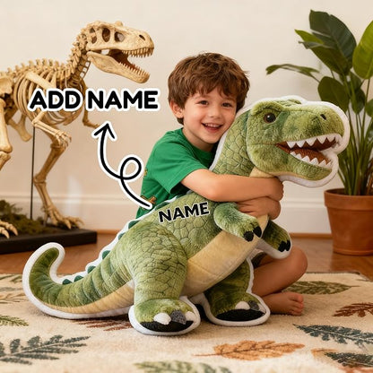 Custom Dinosaur Shaped Pillow Personalized Double-Sided Printed Cute Pillow Customized Christmas Party Commemorative Gift Sofa Decorative for Boys and Girls 8-32in
