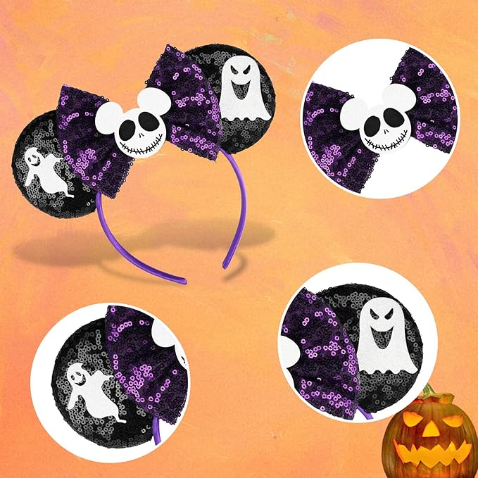 FANYITY Mouse Ears, Sequin Mouse Ears Headband for Boys Girls Women (YL)