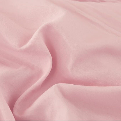WRENSONGE Full Size Comforter Sets - 3 Pieces Soft Pink Comforter Prewashed Soft Lightweight for All Seasons, Fluffy Down Alternative Comforter Full Size with 2 Pillow Shams