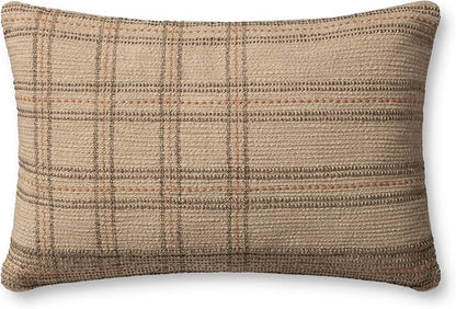 Loloi Angela Rose x Calista Collection PAR0018 Tan/Terracotta 16'' x 26'' Cover w/Poly Pillow