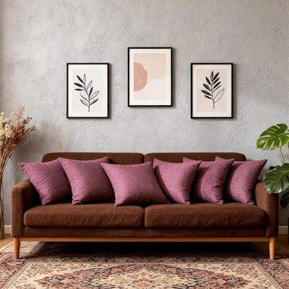 Decorative Couch Pillow Covers SofaThrow pillows with inserts included Bohemian-Style Country Cushion Cover Suitable for Beds, Sofas, Living Rooms, and Home Decor 2pack 18X18 inch.(Romantic Pink )