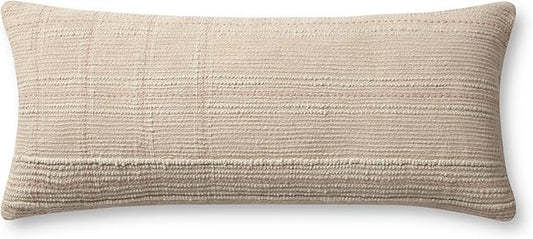 Loloi Angela Rose x Calista Collection PAR0019 Ivory/Blush 13'' x 35'' Cover Only Pillow