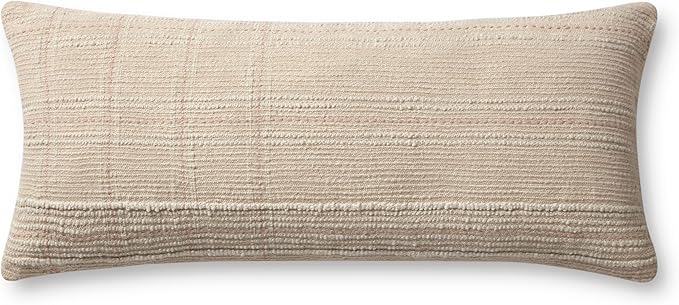 Loloi Angela Rose x Calista Collection PAR0019 Ivory/Blush 13'' x 35'' Cover w/Down Pillow