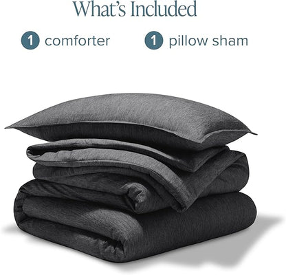 Bare Home Comforter Set - Twin/Twin Extra Long - Ultra-Soft - Goose Down Alternative - Premium 1800 Series - All Season Warmth Comforter (Twin/Twin XL, Heathered Grey)