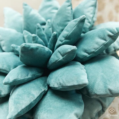 3D Mist Green Plant-Inspired Pillow | Large 17 Inch Plant Pillow | Cute Decorative Throw Pillow | Soft Plush Decorative Cushion | Plush Cushions for Bedroom and Home Decoration