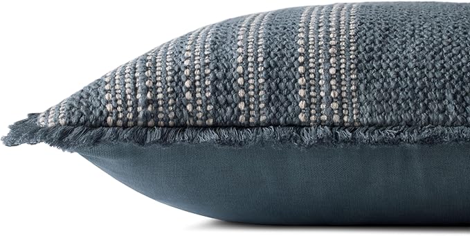 Loloi II Collection PLL0131 Blue/Ivory 20'' x 20'' Cover Only Pillow