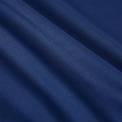 Amazon Basics 3-Piece Soft Microfiber Kid's Comforter and Pillow Sham Set, Full/Queen, Navy, Solid