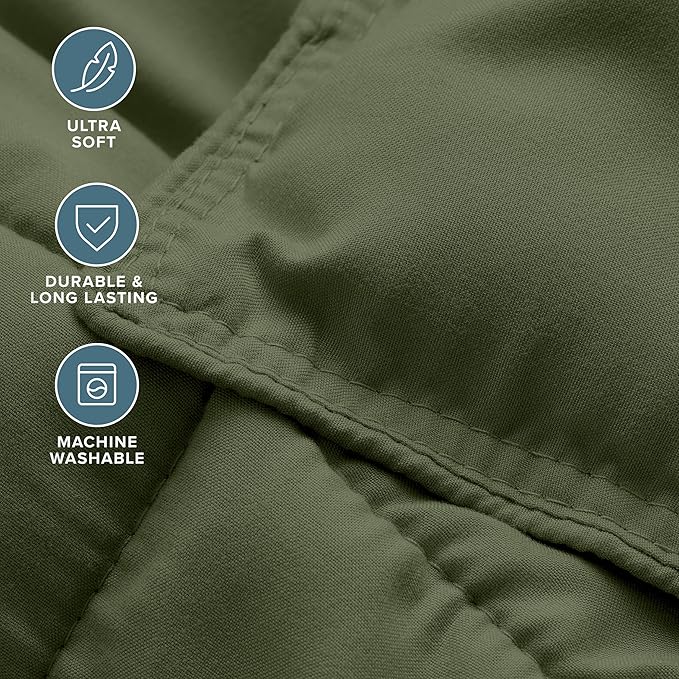 Bare Home Comforter Set - Oversized King Size - Ultra-Soft - Goose Down Alternative - Premium 1800 Series - All Season Warmth (Oversized King, Cypress)