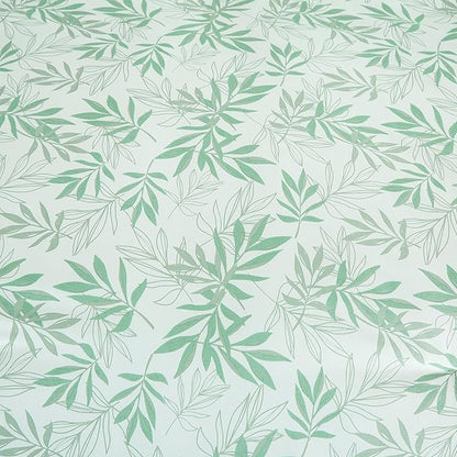 Chezmoi Collection Venus 3-Piece Floral Leaves Comforter Set King - Green White Leaves Printed Microfiber Lightweight Bedding Set for All Season
