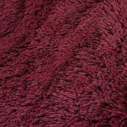 chovy Faux Fur Plush Wine Red Comforter Sets Queen - Ultra Soft Shaggy Flannel Velvet Fluffy Fuzzy 3PC Bedding Set (Comforter x 1 Pillowcases x 2)