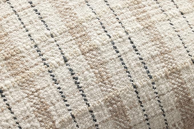 Loloi Chris Loves Julia Cricket Collection PCJ0013 Beige/Black 22'' x 22'' Cover Only Pillow