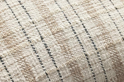 Loloi Chris Loves Julia Cricket Collection PCJ0013 Beige/Black 22'' x 22'' Cover w/Down Pillow