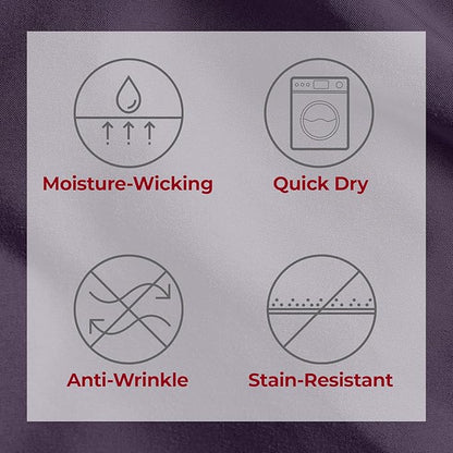Mellanni Extra Deep King Sheets - 4 PC Iconic Collection Bedding - Hotel Luxury, Ultra Soft, Cooling Bed Sheets - Wrinkle, Fade, Stain Resistant (King, Purple)