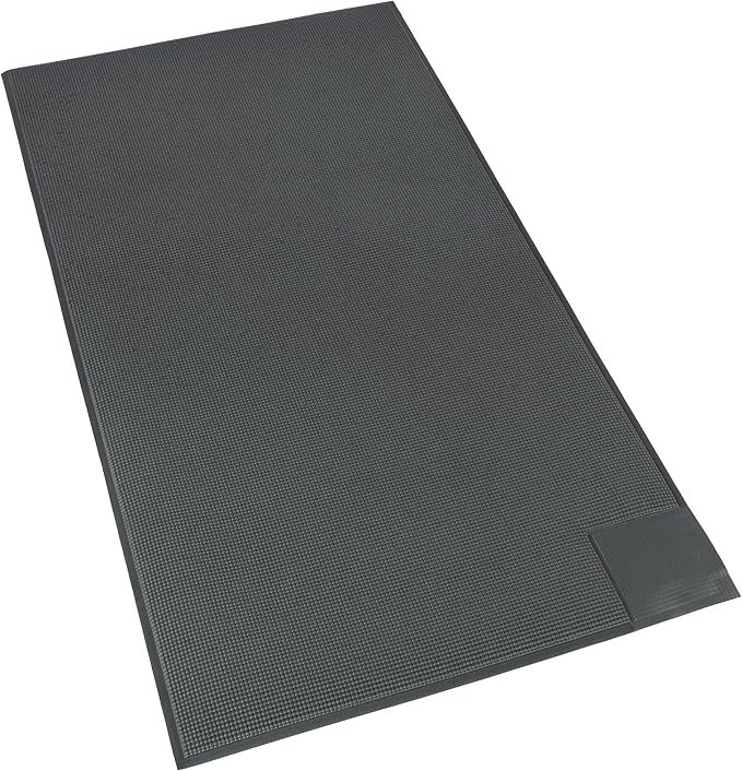 Smart Caregiver Floor Mat Alarm and Pager System - Includes Wireless Pager That Alerts When Someone Steps on The Durable 24in x 48in Floor Mat Sensor