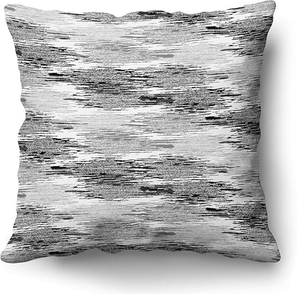 Americanflat 20x20 Throw Pillow with Sewn-in Insert - All-in-One Decorative Pillows - No Cover Needed - Soft and Durable Cushion for Bed or Sofa - Polyester - Black, Grey and White