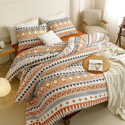 CLOTHKNOW Aztec Comforter Set Twin/Twin XL Southwestern Bedding Comforter Sets Geometric Aztec Navajo Bedding Sets Twin