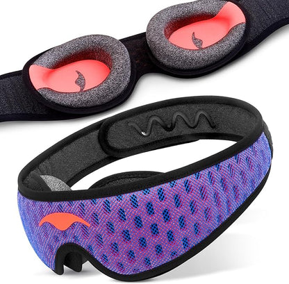 Manta Sleep Pro Sleeper Bundle - Manta Sleep Mask + Manta Pro Sleep Mask - 100% Total Blackout, Fully Adjustable, Zero Eye Pressure Eye Mask for Sleeping, Travels and Nap