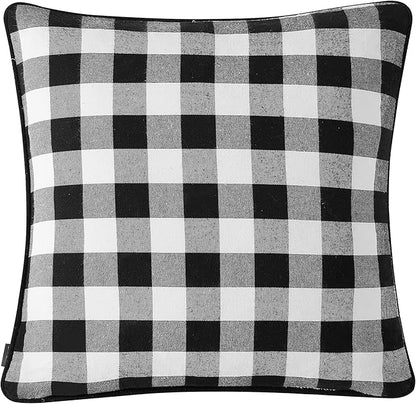 Eddie Bauer - Throw Pillow with Zipper Closure, Perfect Luxurious Bedding Set for Bed or Sofa (Morning Stag Black, 20" x 20")