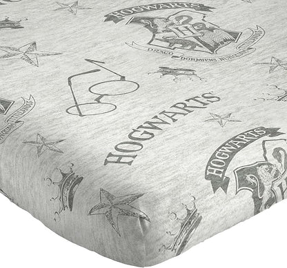 Jay Franco Harry Potter Spellbound 5 Piece Full Bed Set - Includes Reversible Comforter & Sheet Set - Bedding Features Hogwarts Logo - Super Soft Polyester (Official Harry Potter Product)
