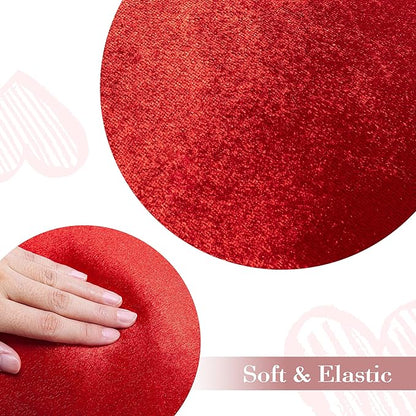 AELS Heart Shaped Pillow, Set of 2, Heart Decorative Throw Pillows, Love Pillows Cute Pillow 20 & 16 Inches, Valentines Day Decorations, Wedding Decor, Living Room Bedroom Nursery Decor, Shiny Red