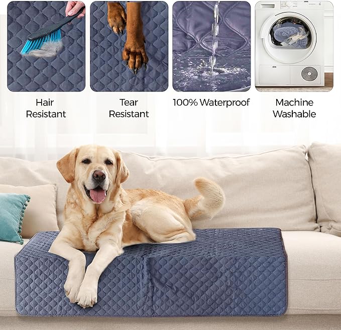 Waterproof Blanket, Dog Couch Cover, Dog Blankets for Car, Pet Couch Covers for Sofa, Furniture Protectors, Outdoor Picnic, Incontinent Bed Protector, 7 Layered