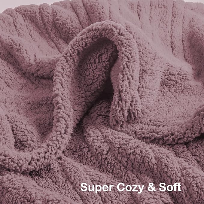 Electric Heated Blanket Queen Size 84"×90" Dual Control, 9 Heating Settings & 1-10Hs Auto Off, Overheat Protect, Double-Sided Sherpa, for Couch & Bed, Machine Washable Light Purple