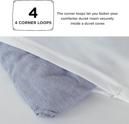 Bedsure Full Comforter Set - Navy Blue Soft Bedding for All Seasons, Cationic Dyed Bed Set, 3 Pieces, 1 Full Size Comforter (82"x86") and 2 Pillow Shams (20"x26"+2")