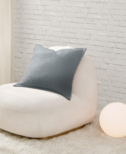 UGG Coco 2-Pack Decorative Pillows - Soft & Plush Throw Pillow Inserts with Throw Pillow Covers - Perfect for Sofa, Bed, Living Room Decor or Home Decor, 20" x 20", Seal Gray