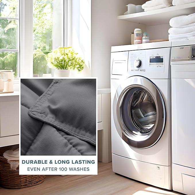 Bare Home Comforter Set - King/California King Size - Ultra-Soft - Goose Down Alternative - Premium 1800 Series - All Season Warmth (King/Cal King, Grey)