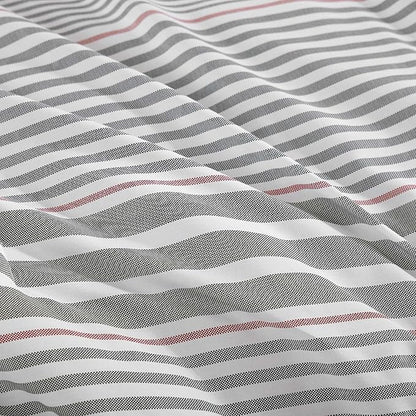 Tommy Hilfiger - Full/Queen Comforter Set, Cotton Textured Bedding with Matching Shams, Medium Weight Bed Set, Oeko-TEX Certified (Danbury Stripe Blue)