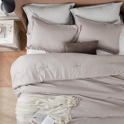 Bedsure California King Comforter Set - Soft Microfiber Bedding for All Seasons, 3 Pieces, 1 Comforter 104"x96" and 2 Pillow Shams 20"x36"+2"